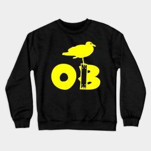 Ocean Beach Stumpy Yellow Crewneck Sweatshirt